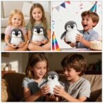 JcvPot Pinguin Kuscheltier, Weiches Stofftier Für Kinder Und Babys, Kuscheltier Pinguin Plüschtier , Plüschtier – Bild 3