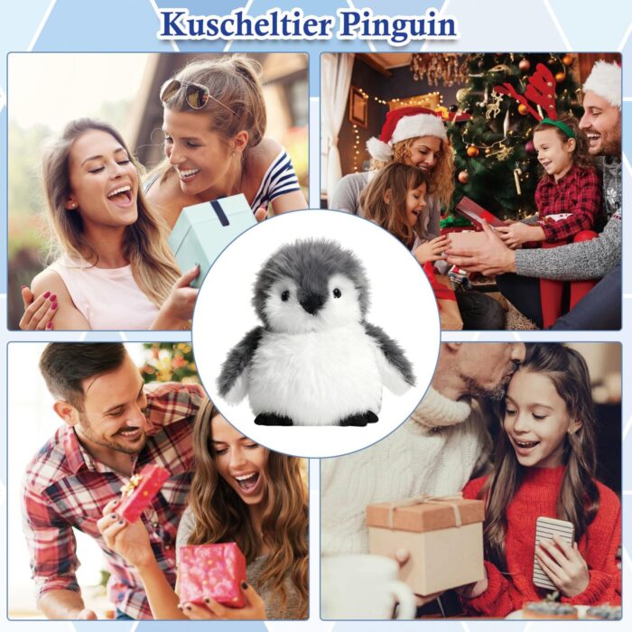 JcvPot Pinguin Kuscheltier, Weiches Stofftier Für Kinder Und Babys, Kuscheltier Pinguin Plüschtier , Plüschtier – Bild 2